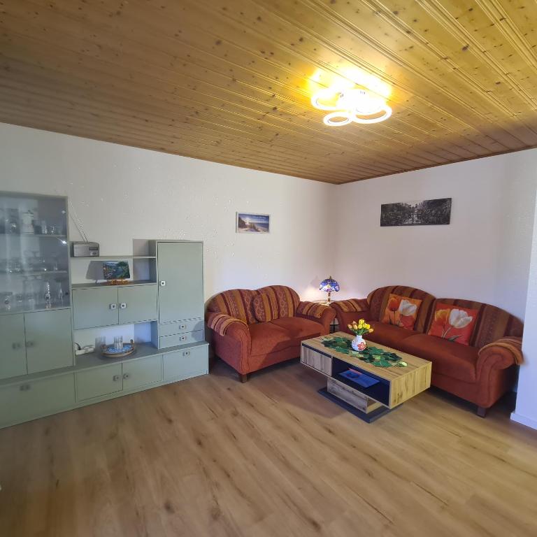 Posezení v ubytování Appertment Bärenstein 1