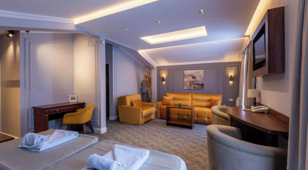 Posezení v ubytování Hotel Garni Ideal