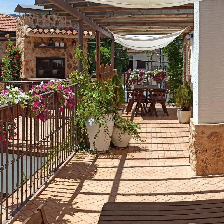 Balkón alebo terasa v ubytovaní Patio de las Flores