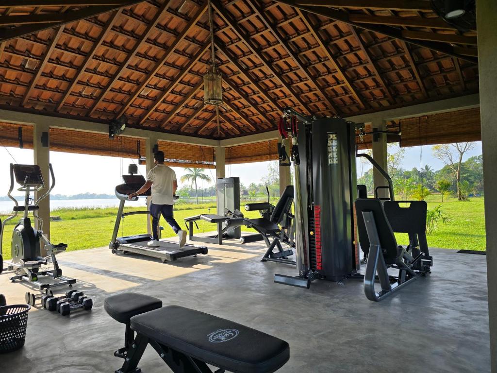 Fitness centrum a/nebo fitness zařízení v ubytování Gal Oya Lake Club