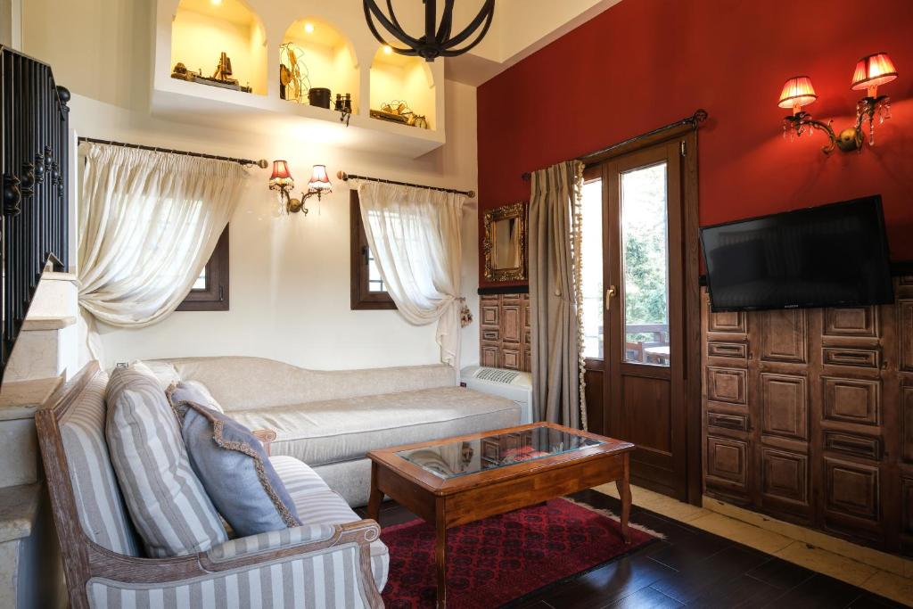 TV a/nebo společenská místnost v ubytování Pindos Resort