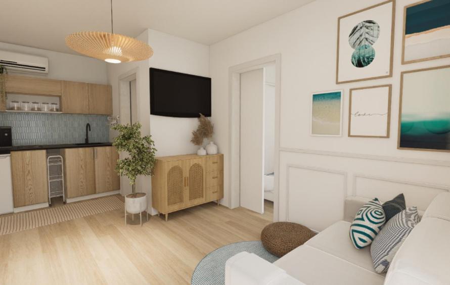 Kuchyň nebo kuchyňský kout v ubytování Sunny Resort