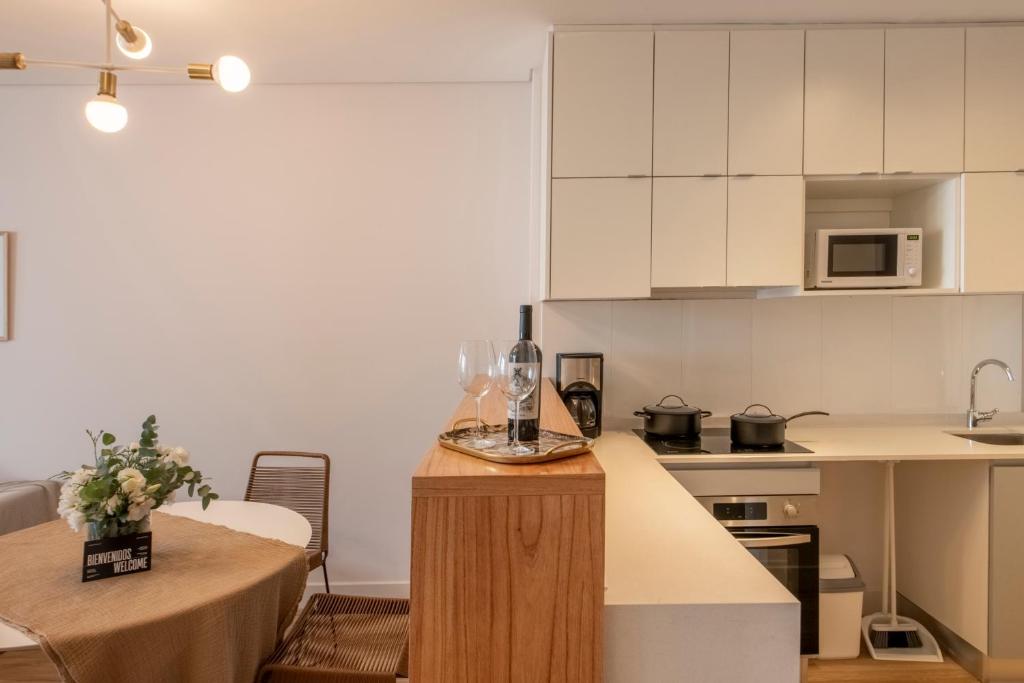 Kuchyň nebo kuchyňský kout v ubytování Top Rentals Palermo Soho