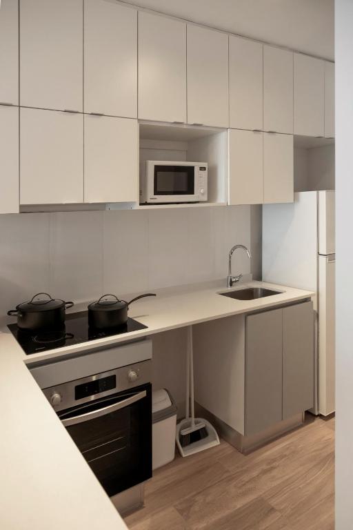 Kuchyň nebo kuchyňský kout v ubytování Top Rentals Palermo Soho