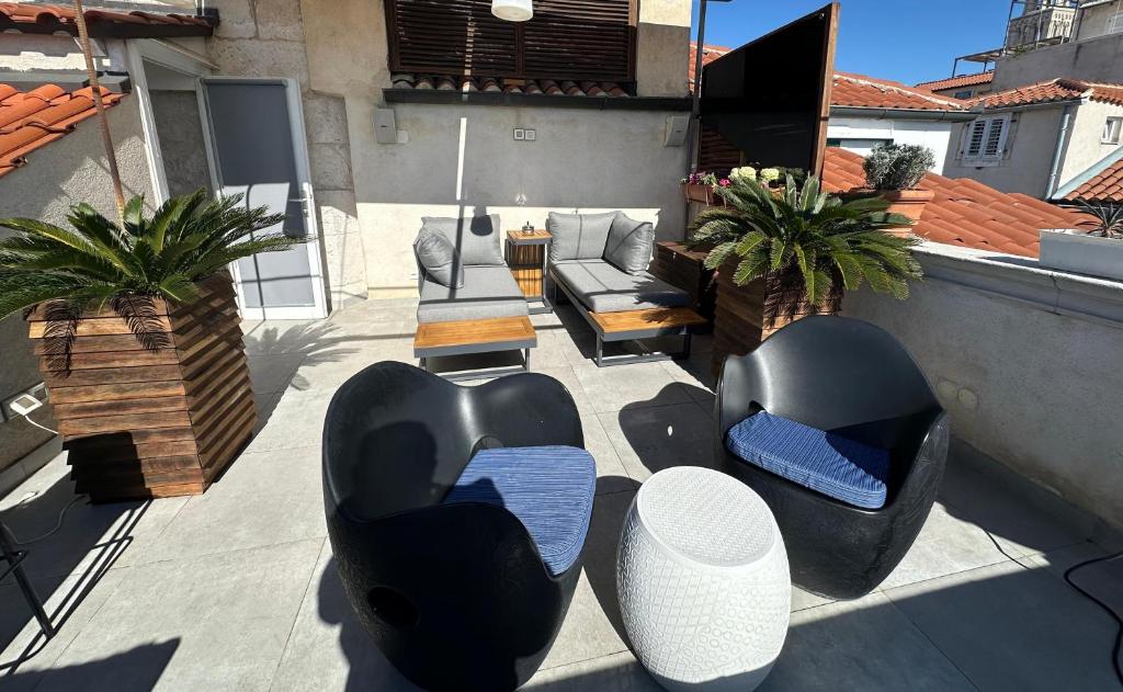 Area soggiorno di Riva Luxury Suites