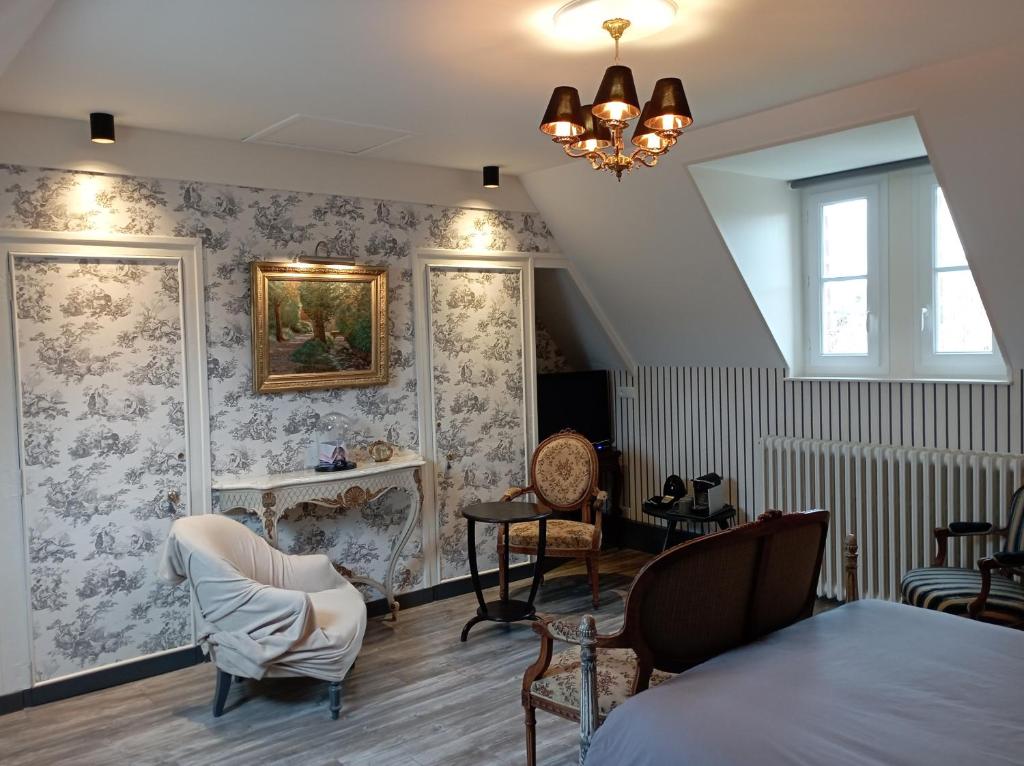 Posteľ alebo postele v izbe v ubytovaní Le Clos Saint-Germain