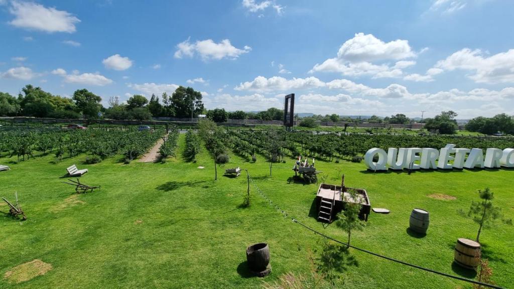 Zahrada ubytování Hotel de Tierra Viñedo y Spa - Aeropuerto Querétaro