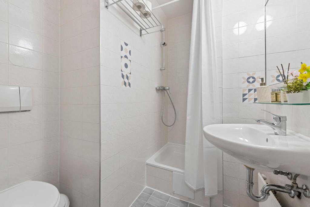 Koupelna v ubytování K22 Smart Rooms