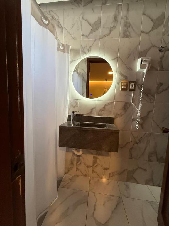 Koupelna v ubytování Hotel Impala Veracruz