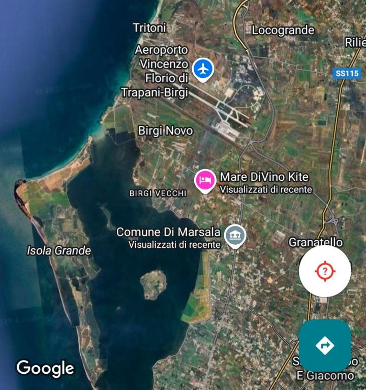 a map of dubrovnik with a map of the city at Mare DiVino Kite in Marsala