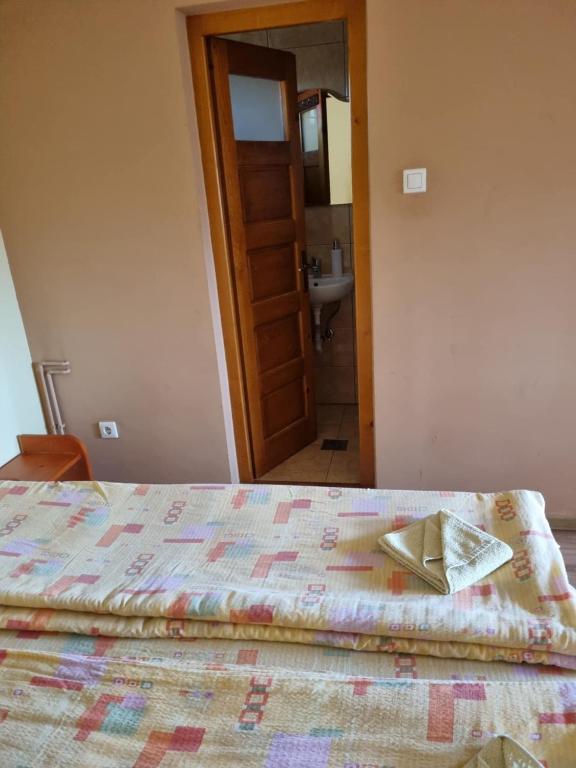Postel nebo postele na pokoji v ubytování Casa Monika Ciocarliei
