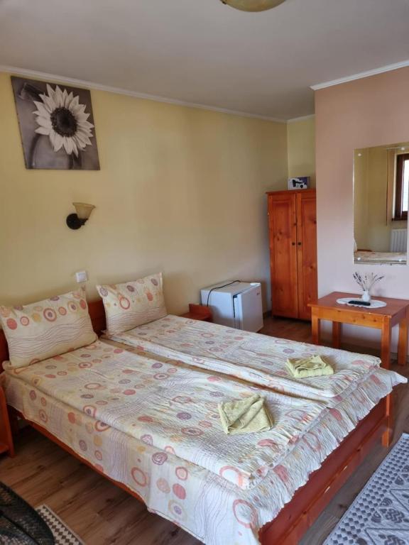 Postel nebo postele na pokoji v ubytování Casa Monika Ciocarliei