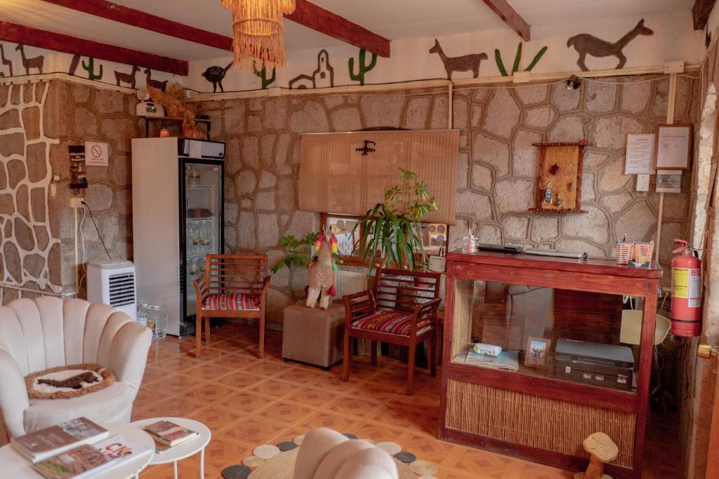 Kuchyň nebo kuchyňský kout v ubytování Hostal Katarpe