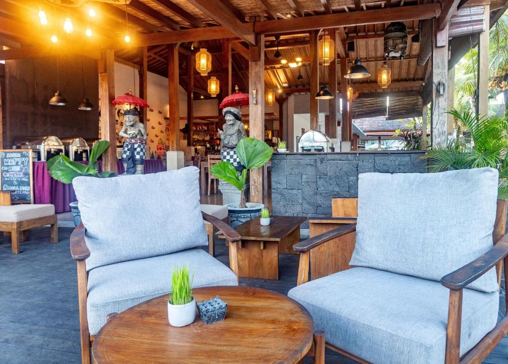 Posezení v ubytování Pertiwi Bisma Ubud