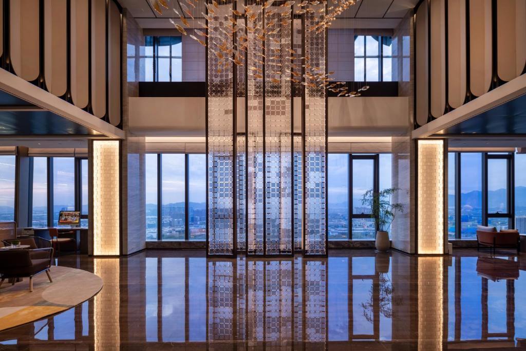 Istumisnurk majutusasutuses Home2 Suite by Hilton Yiwu World Trade Center