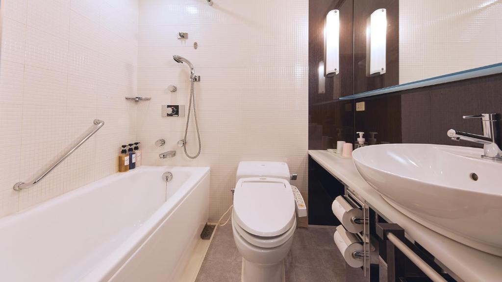 Koupelna v ubytování Miyako Hotel Kyoto Hachijo