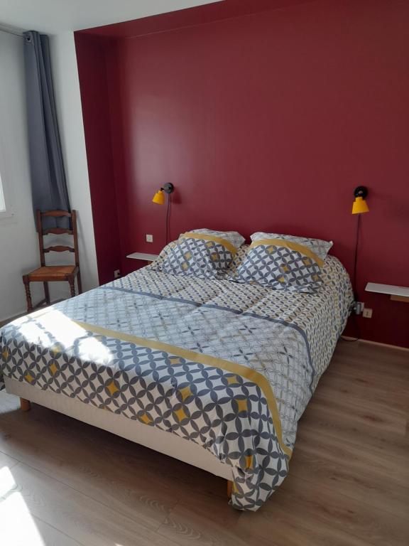 Postel nebo postele na pokoji v ubytování La Bonne Etoile - Chambres d'hôtes et Appartements -