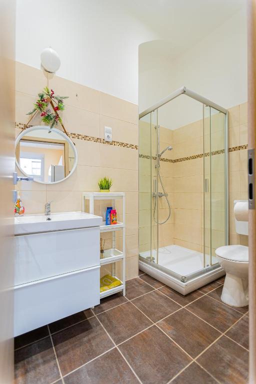 Kúpeľňa v ubytovaní Buda Castle Charming 2 bedrooms