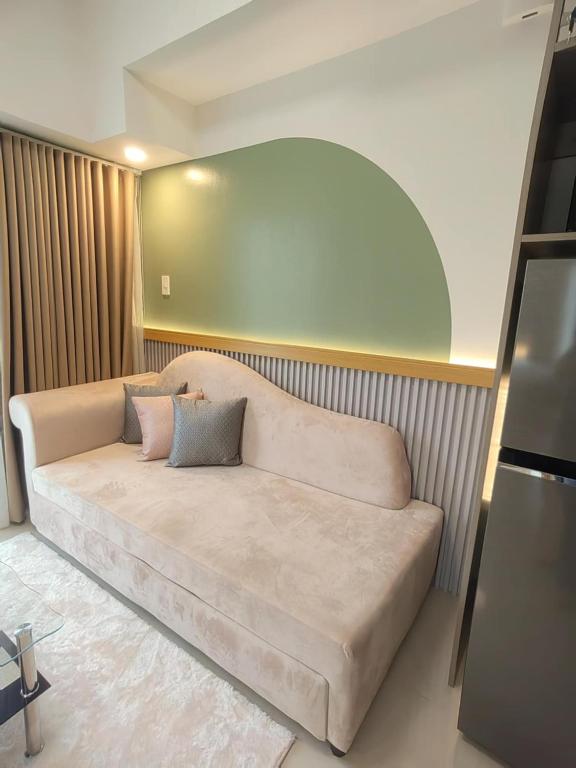 Posezení v ubytování S&R Staycation Davao - Spacious 1Bedroom & Fully Equipped Unit Beside Abreeza Mall