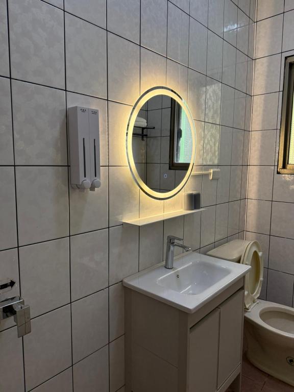Koupelna v ubytování 鄉間旅人 自助入住