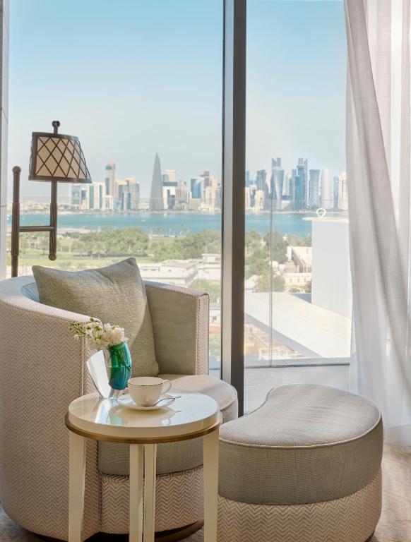Posezení v ubytování Mandarin Oriental, Doha