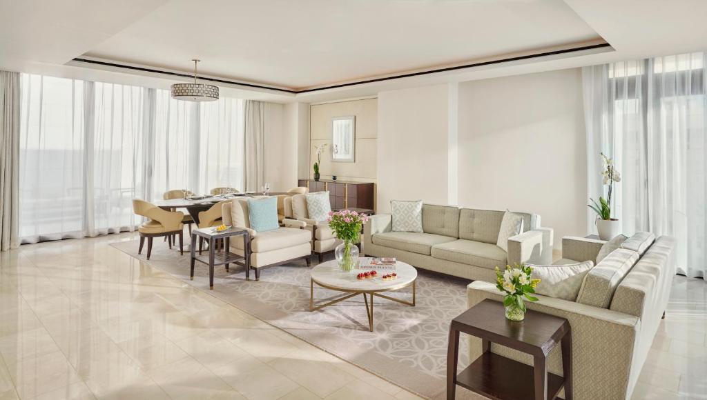 Posezení v ubytování Mandarin Oriental, Doha