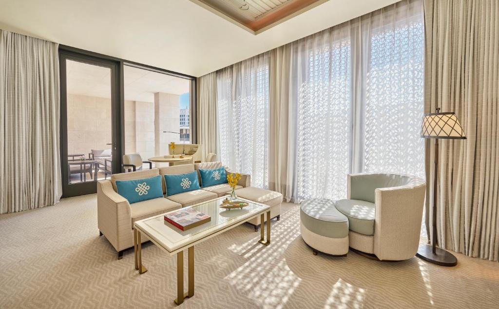 Posezení v ubytování Mandarin Oriental, Doha