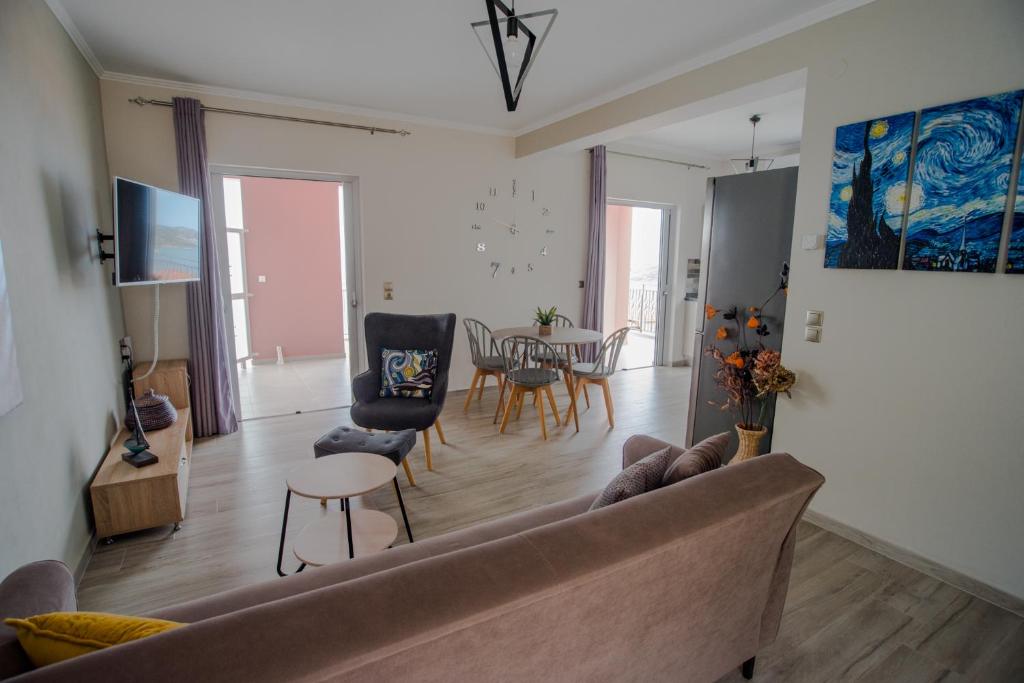 Posezení v ubytování Nirvana Homes