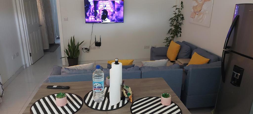 TV a/nebo společenská místnost v ubytování Pristine Stay Dominica