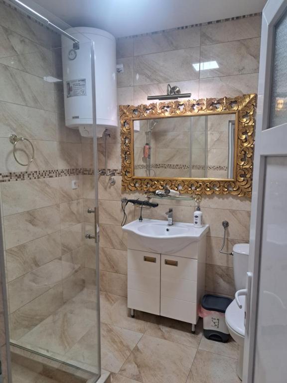 Koupelna v ubytování Dina lux apartman