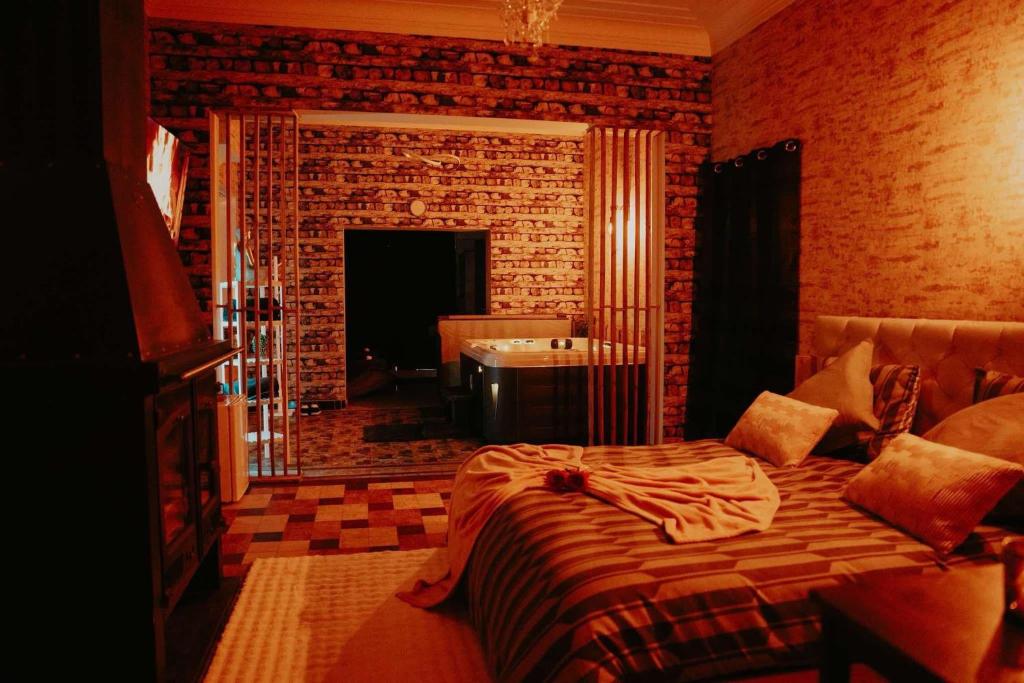 Postel nebo postele na pokoji v ubytování Bali Coco SPA