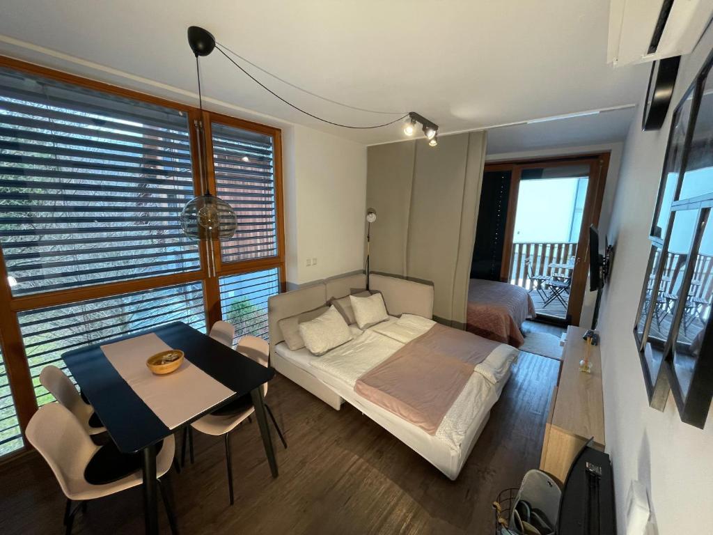 Χώρος καθιστικού στο Apartment Obsidian