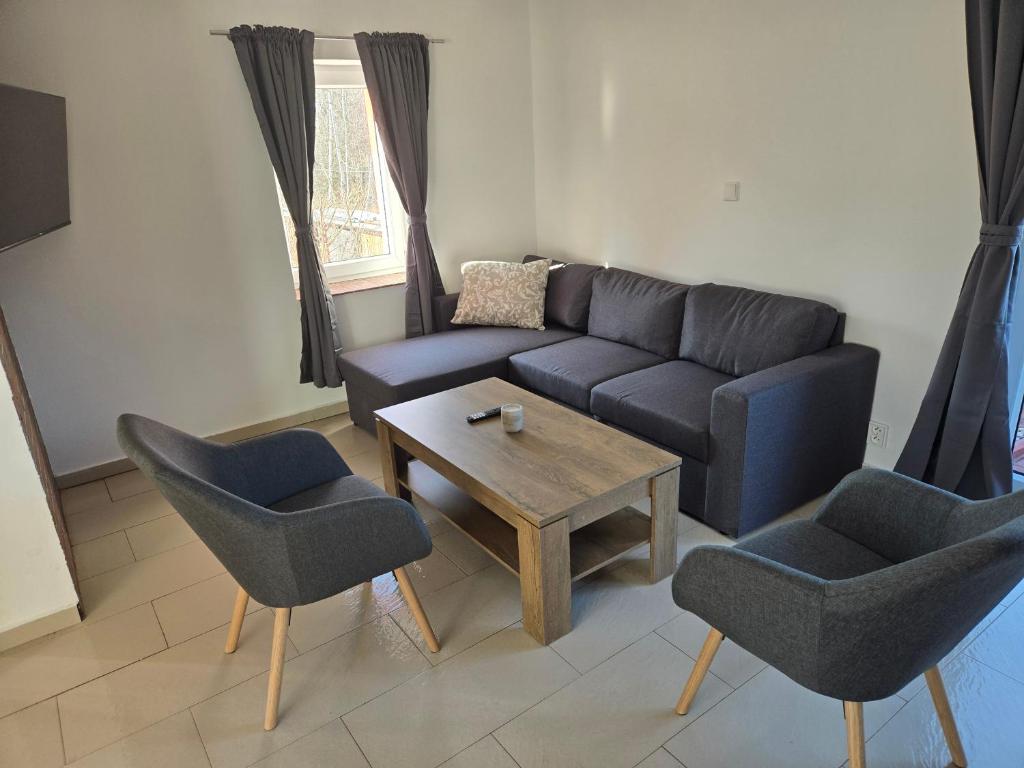 Posezení v ubytování Apartmány Hertvinka