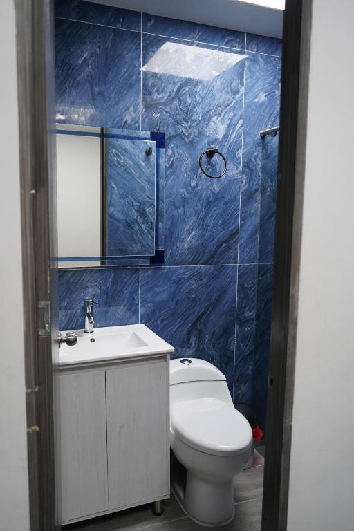 Koupelna v ubytování Hotel Serymar la 70