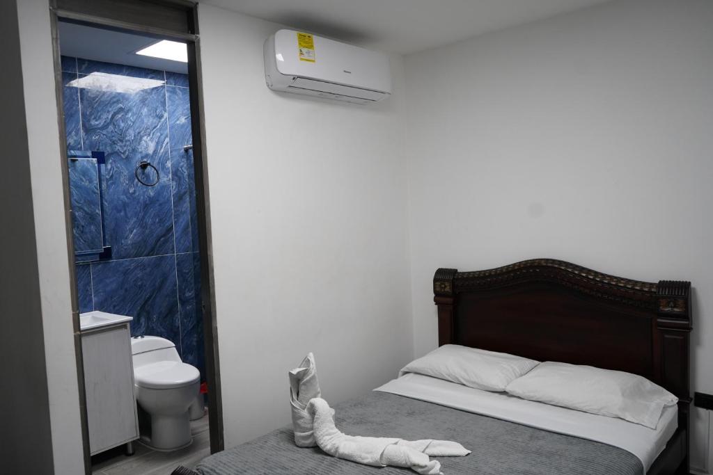 Koupelna v ubytování Hotel Serymar la 70