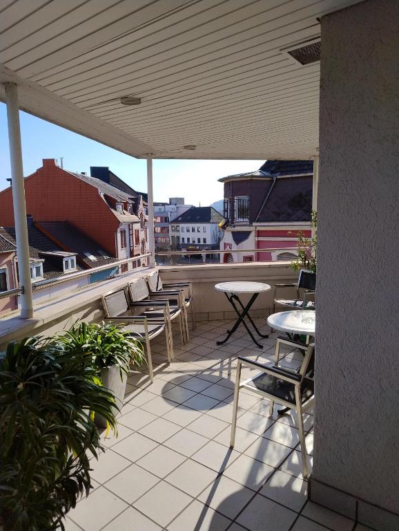 Balkón nebo terasa v ubytování Hotel Walzwerk