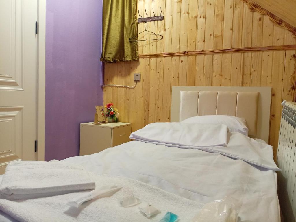Postel nebo postele na pokoji v ubytování Baku Express Hostel