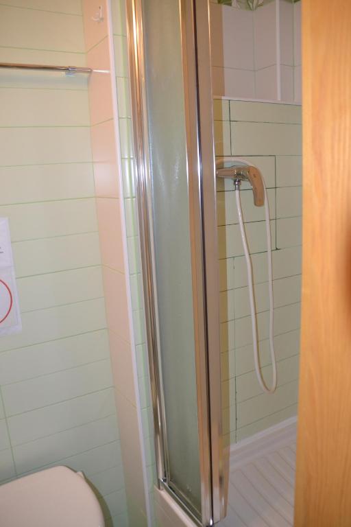 Koupelna v ubytování Pension U akátu