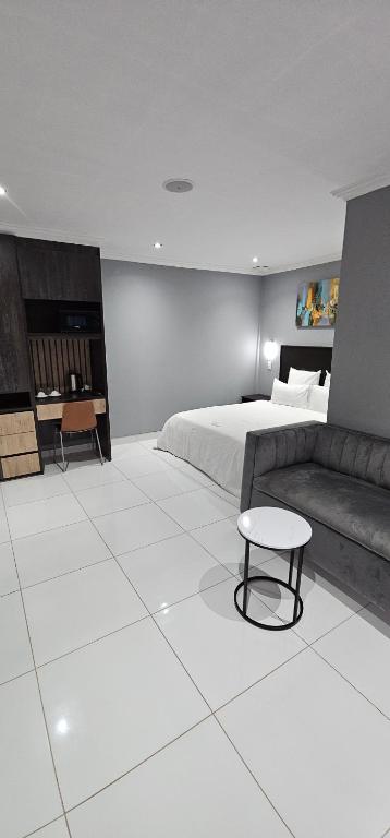 Kuchyň nebo kuchyňský kout v ubytování Grand Diamond Lodge