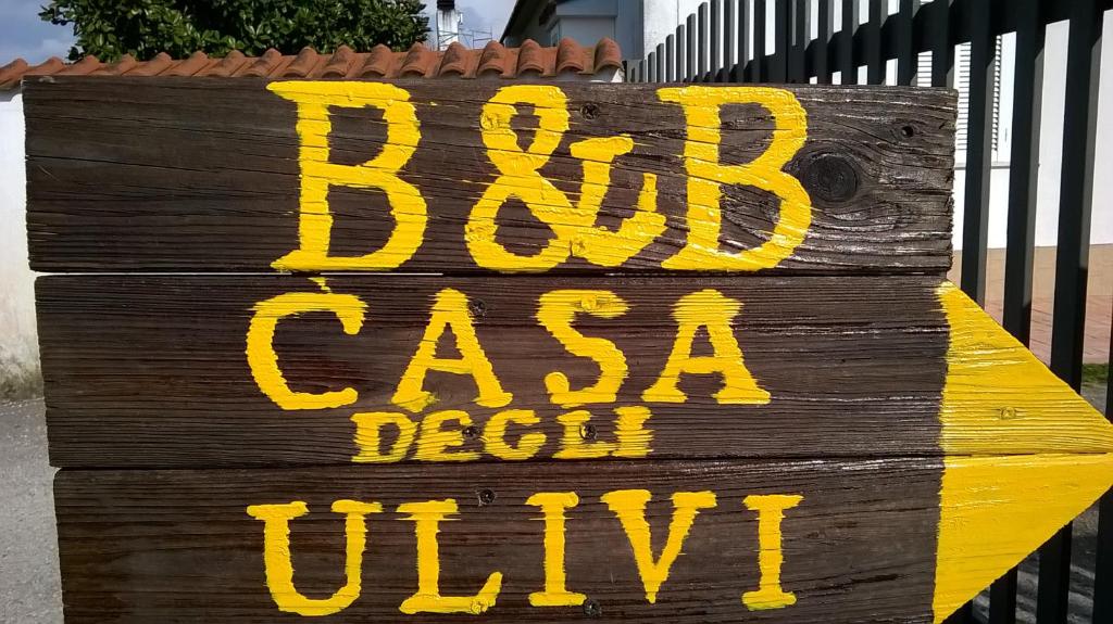 Certifikát, hodnocení, plakát nebo jiný dokument vystavený v ubytování B&B Casa degli Ulivi