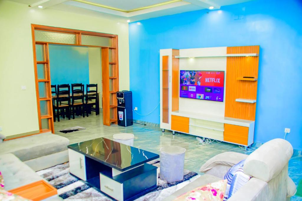 TV/trung tâm giải trí tại Number Seven apartment