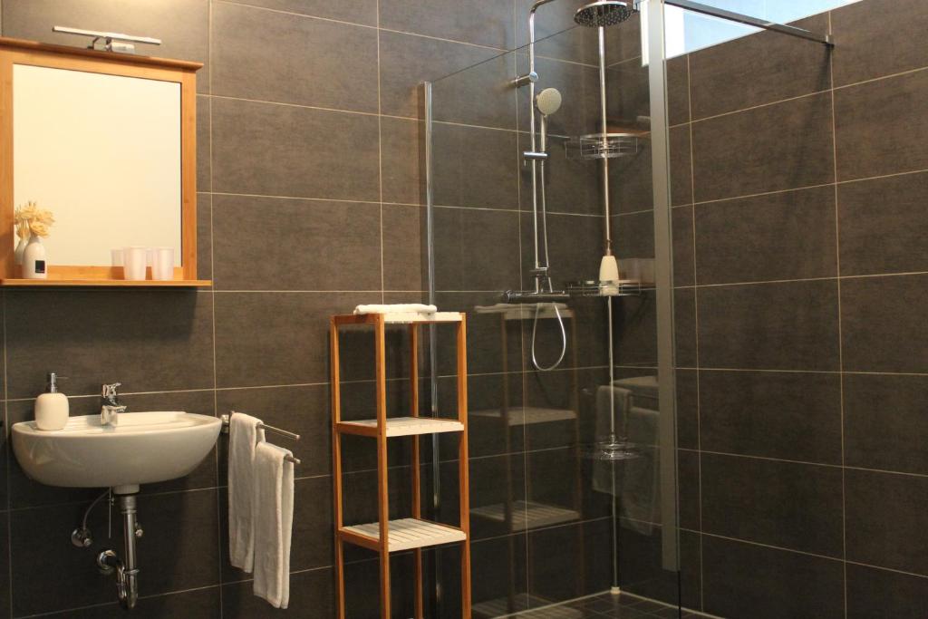 Kúpeľňa v ubytovaní Gästehaus Karl August