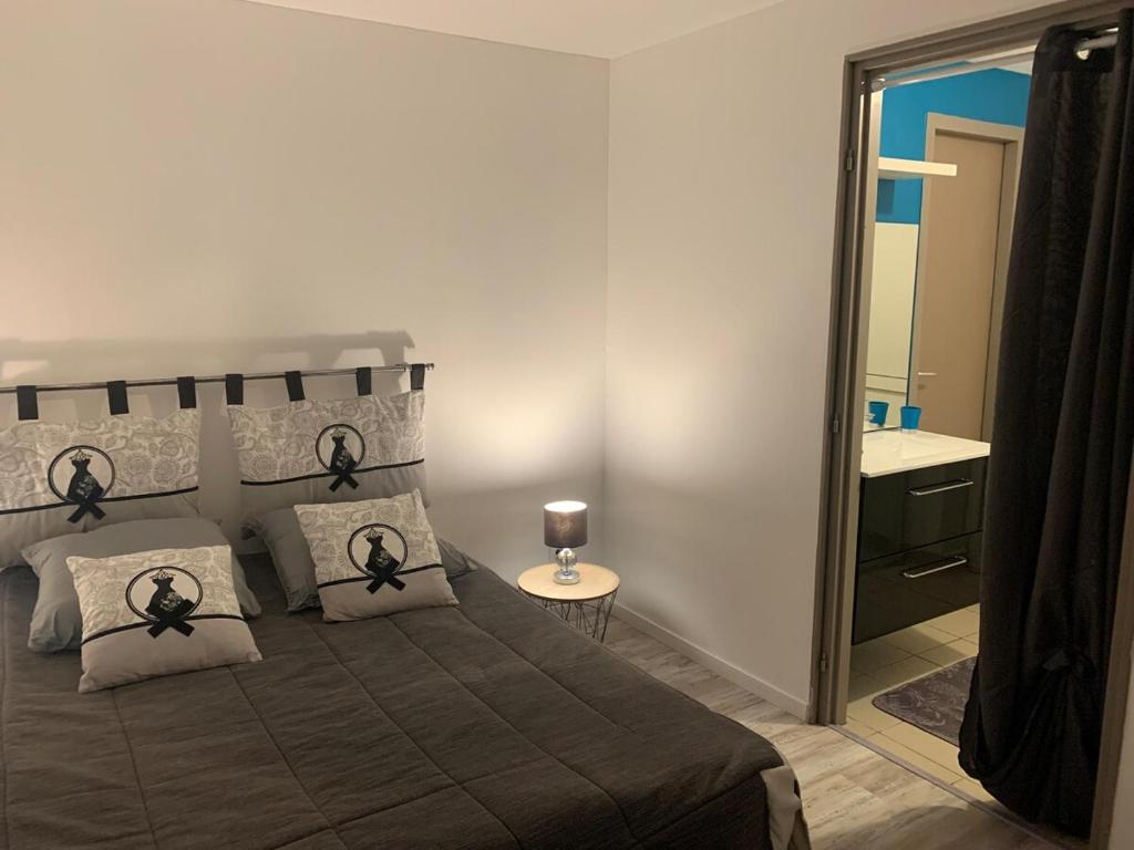 Posteľ alebo postele v izbe v ubytovaní Maison Princesse