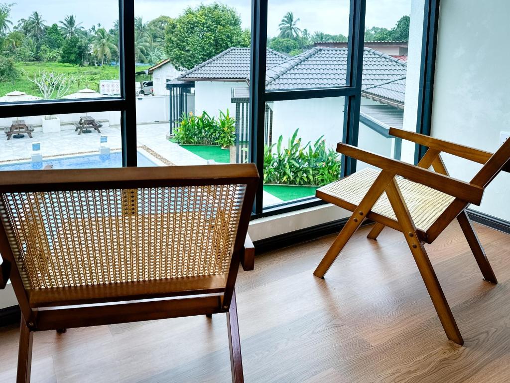 Zahrada ubytování Smilang Chalet