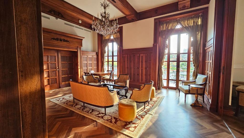 Posezení v ubytování Hotel Plaza Herrera