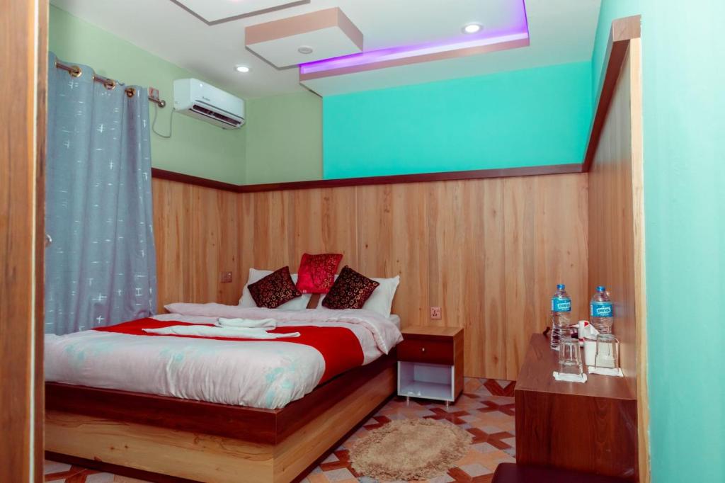 Voodi või voodid majutusasutuse Hotel Old Darbar toas