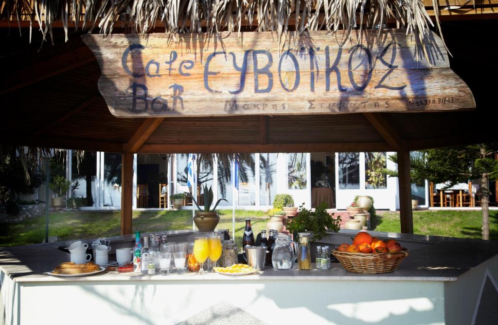 Certifikát, hodnocení, plakát nebo jiný dokument vystavený v ubytování Evoikos beach & resort