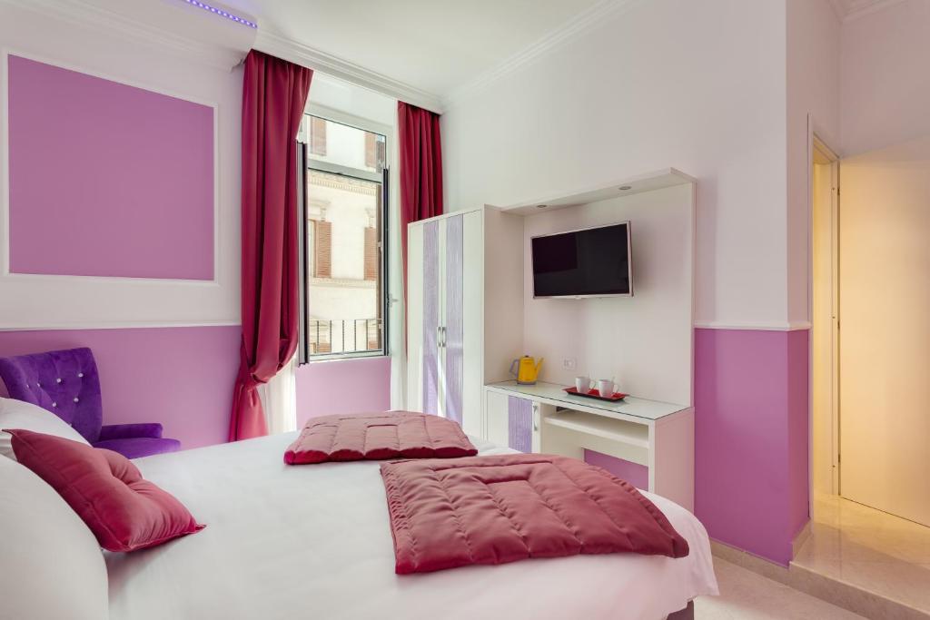 Posteľ alebo postele v izbe v ubytovaní Quality in Rome