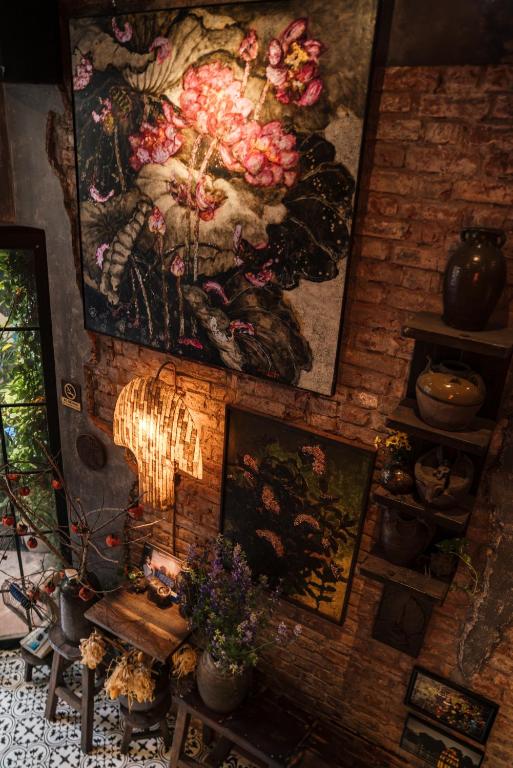Posezení v ubytování Phen Art House, Artistic Living in the Heart of Old Quarter