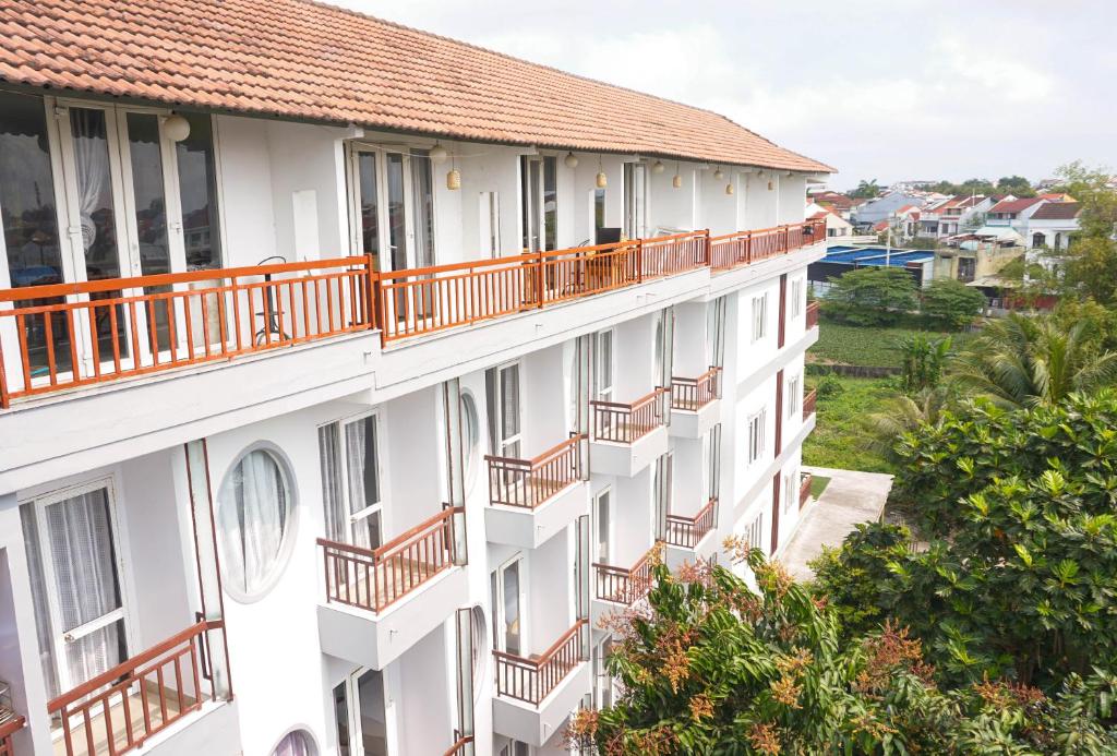 Balkón nebo terasa v ubytování Paradise Hotel Hoi An